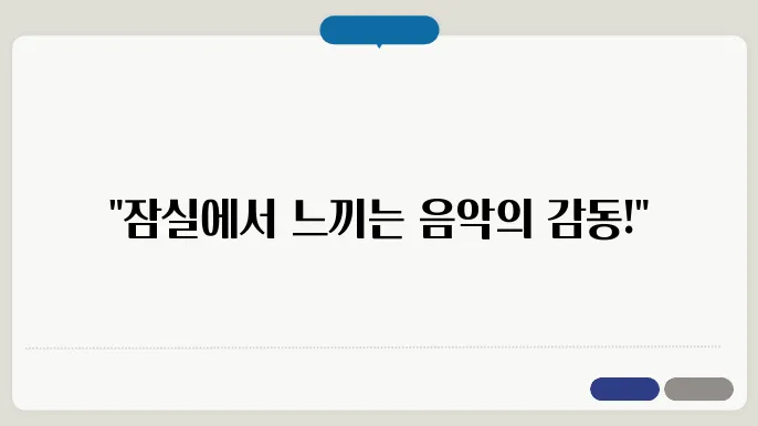 서울시향의 감동적인 콘서트, 잠실에서 만난 음악의 세계