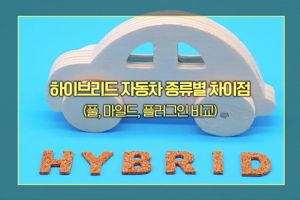하이브리드 풀, 마일드, 플러그인 차이점 비교