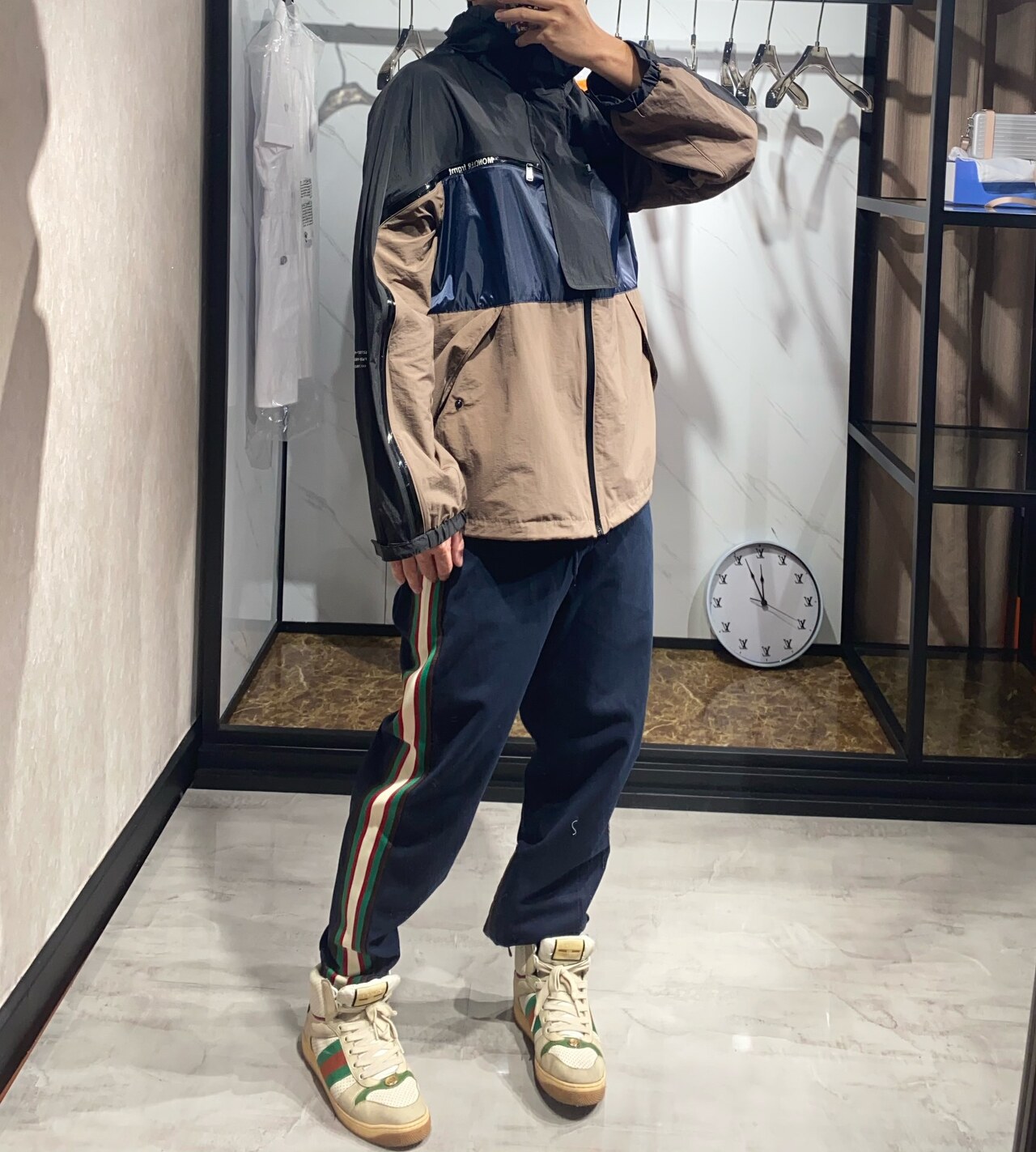  [MONCLER x FRAGMENT] 몽클레어 지니어스 X 프라그먼트 워런 자켓 윈드브레이커 브라운