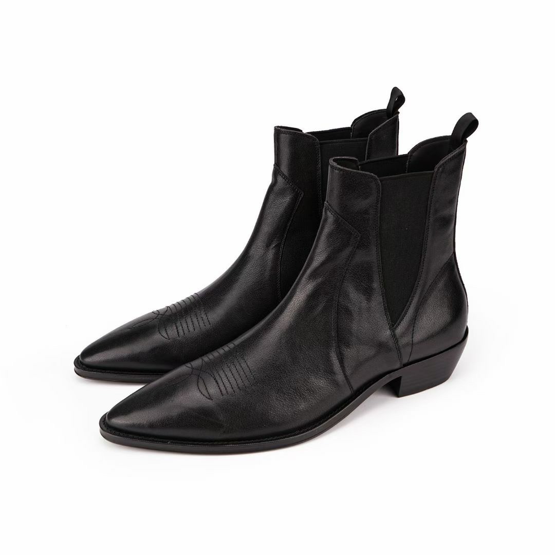  [CELINE] 셀린느 CAMARGUE 베지털 카프 스킨 웨스턴 첼시 부츠 332873170C.38NO