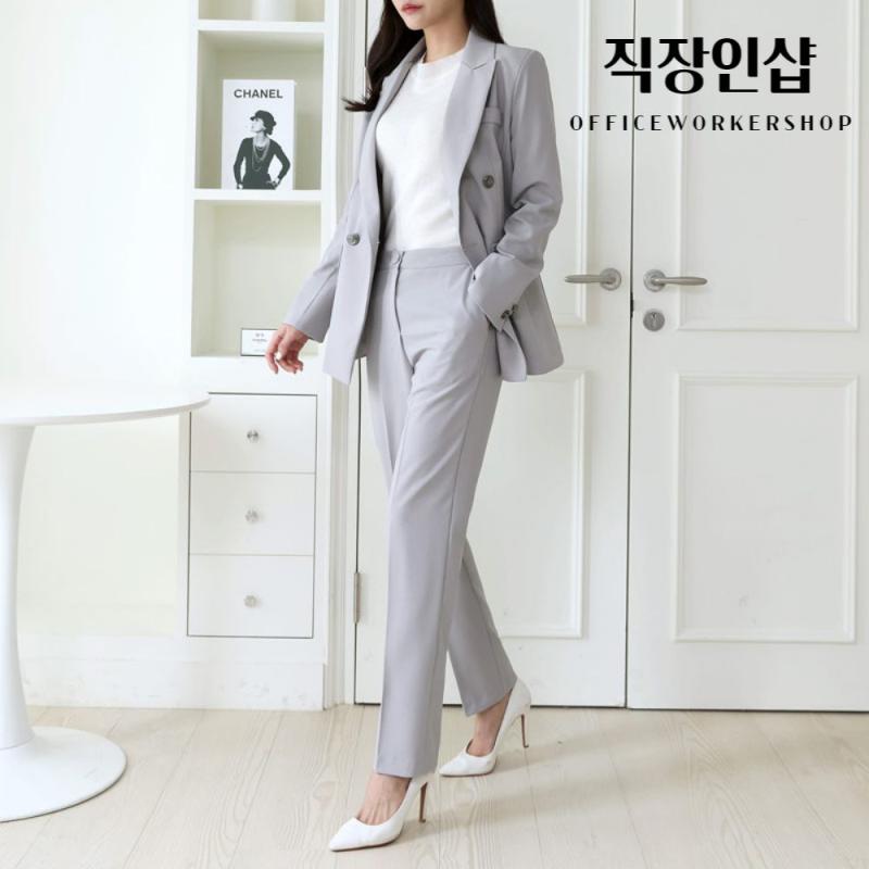 여자셋업정장 여성바지정장세트 직장인샵