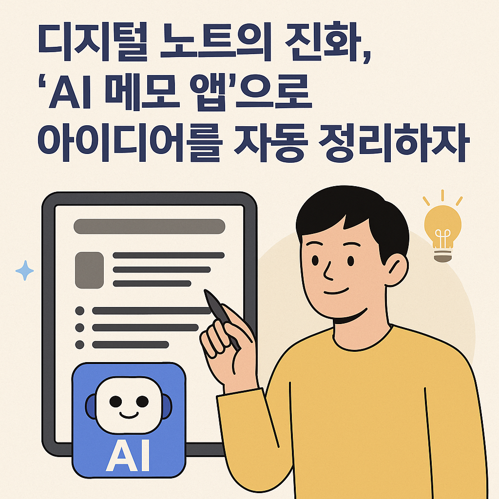 'AI 메모 앱'으로 아이디어를 자동 정리
