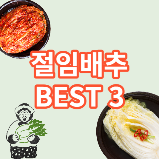  절임 배추 20kg best 3 추천