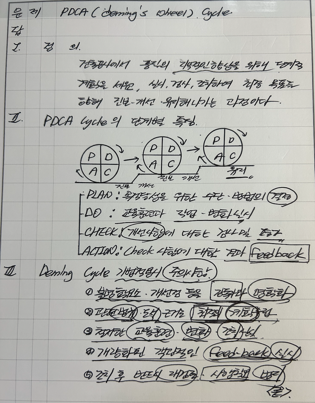 PDCA 싸이클
