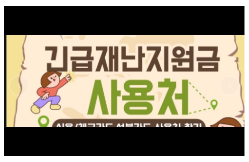  재난지원금 사용처