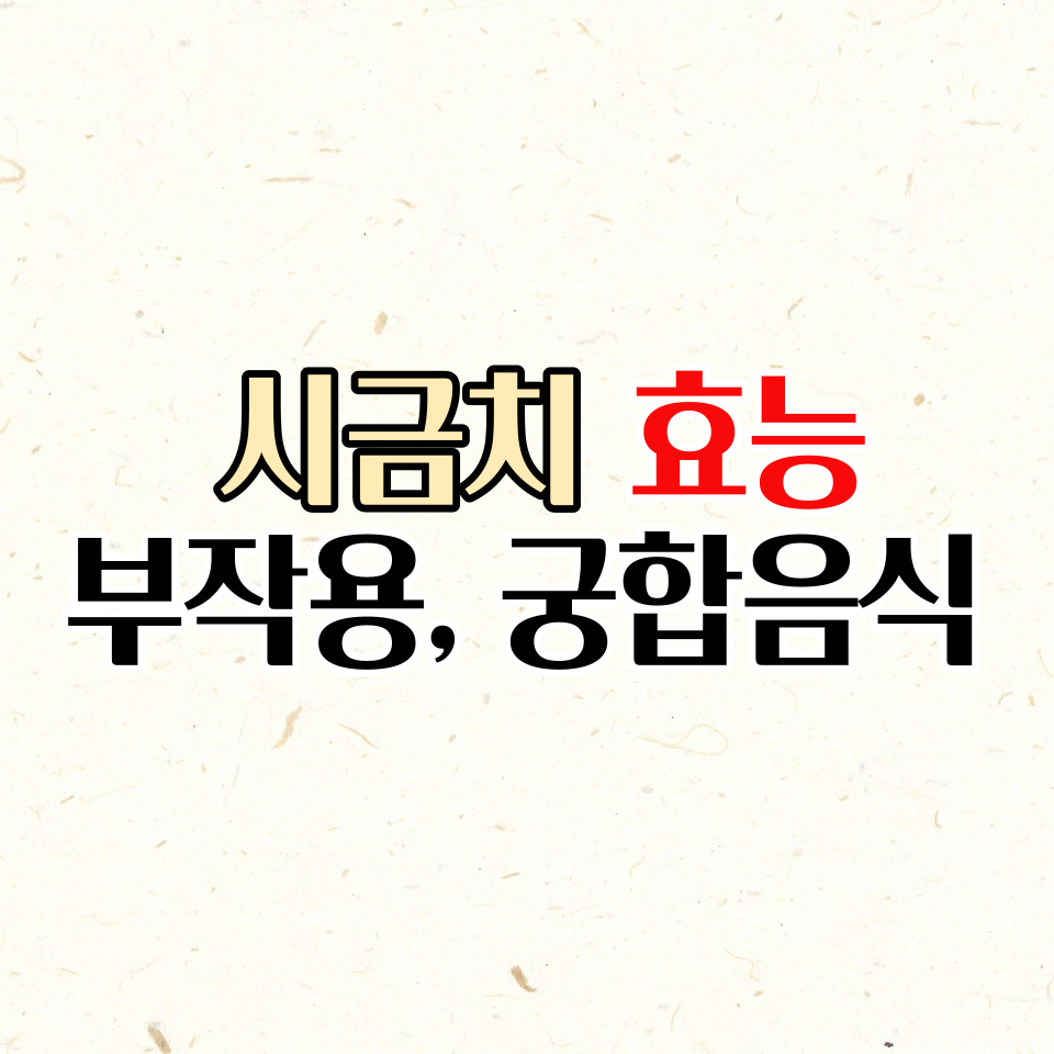  시금치 효능 부작용 19가지, 시금치와 궁합이 맞는 음식은?