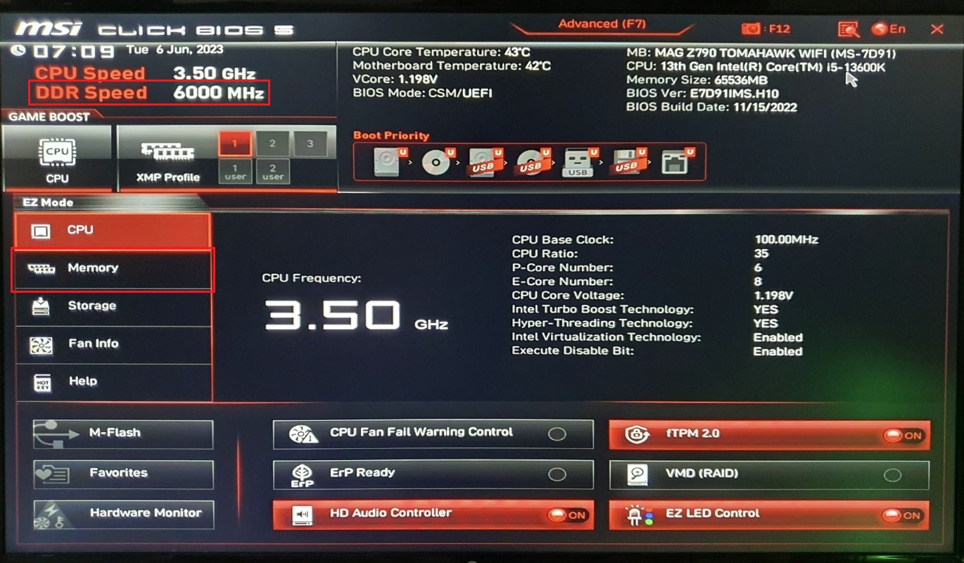 DDR-Speed-6000-MHz-세팅-완료