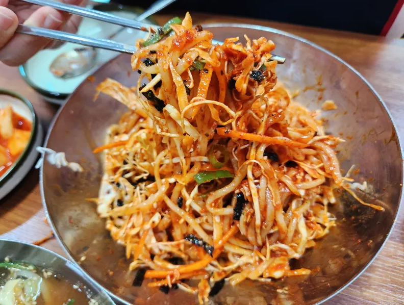 충북 영동 영동역 맛집 한양쫄면 비빔쫄면