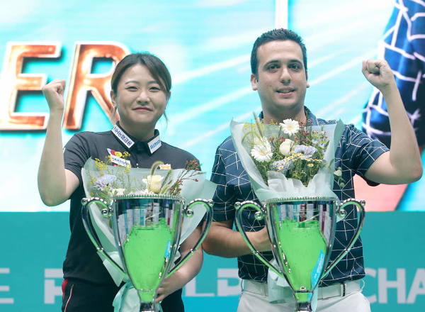 2022-2023시즌 2차투어(하나카드 PBA-LPBA 챔피언십) 우승자 김민아 사파타 당구선수