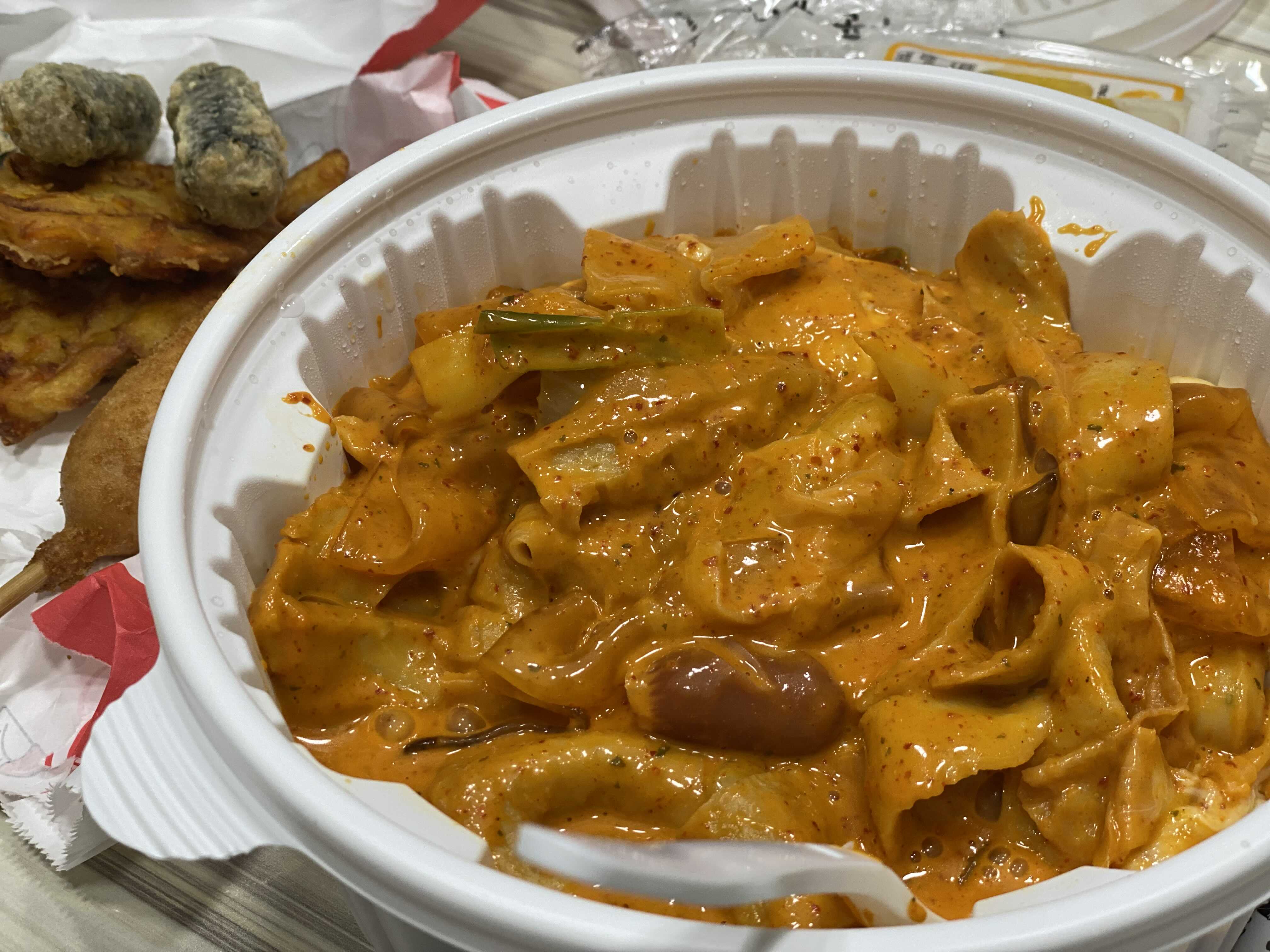  용인 청덕동 <동대문엽기떡볶이> 로제오뎅+튀김+핫도그 리얼후기