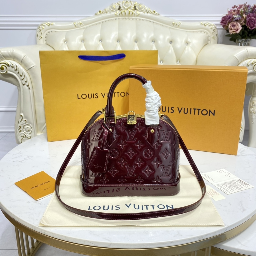  [LOUIS VUITTON] 루이비통 모노그램 베르니 알바 BB M91678