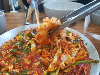 황칠나무 낙지연포탕 낙지볶음이