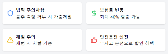 면허 재취득 후 주의사항