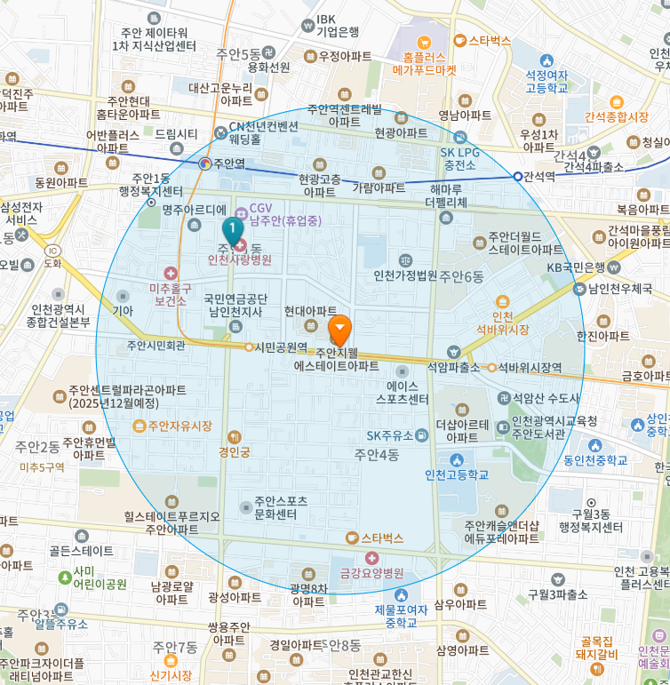 인천 미추홀구 주안동 일요일 진료 휴일 문 여는 병원