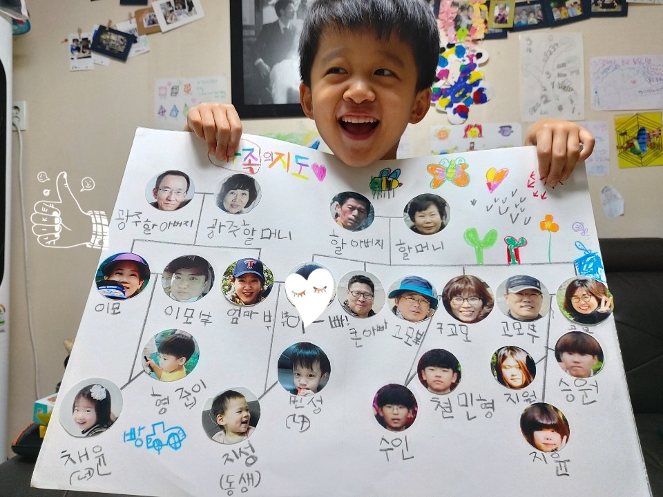 가족관계 촌수 가족관계도 만들기 할아버지와 나는 2