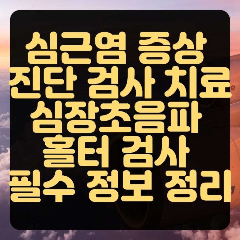 심장초음파 홀터 검사 필수 정보 정리 4