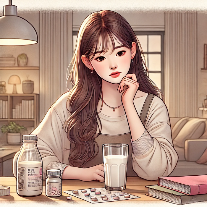 약 먹을 때 우유 먹으면 안좋을까