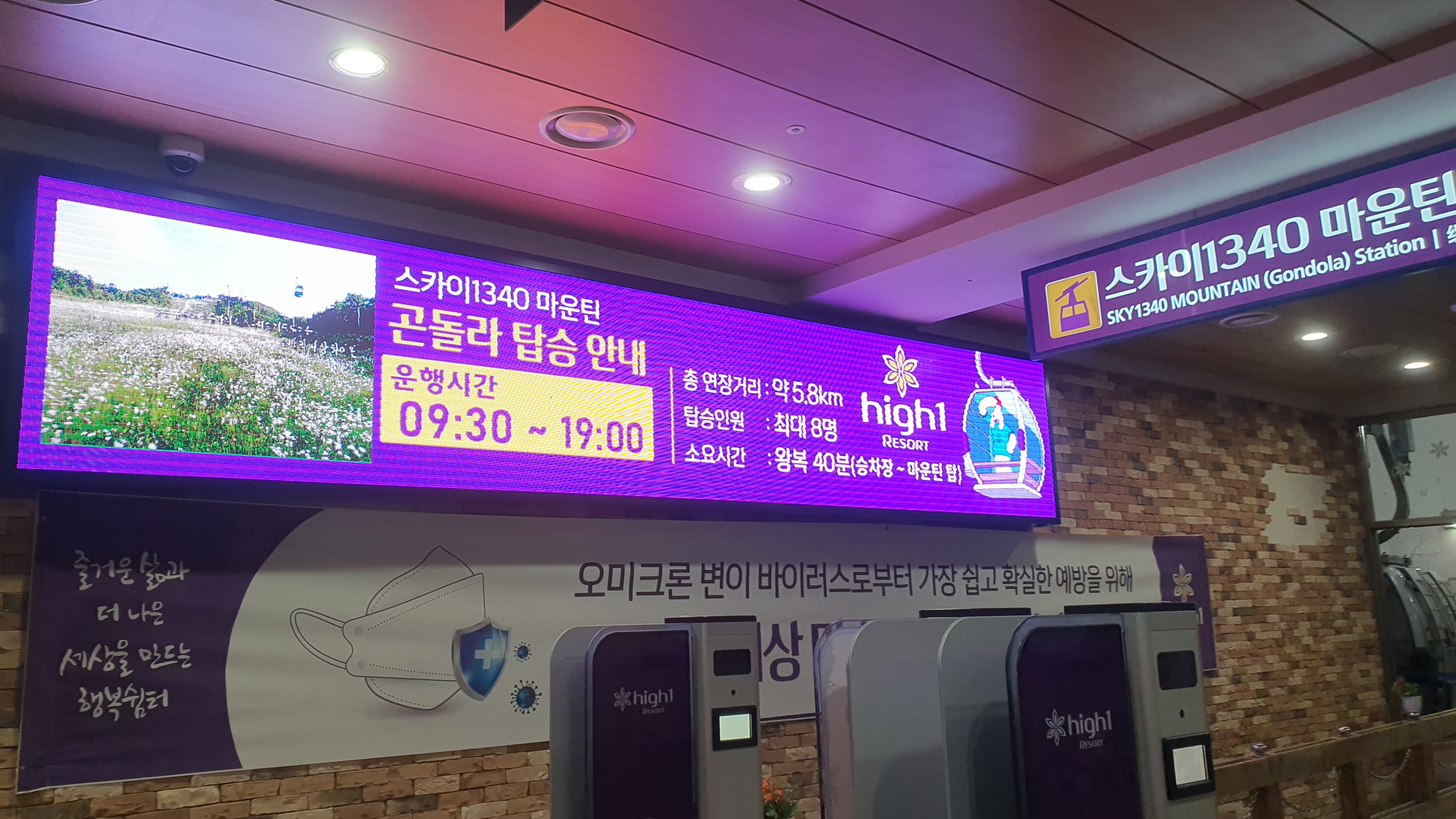 정선 하이원 스카이 1340 하이원 곤돌라 이용 요금, 할인 안내