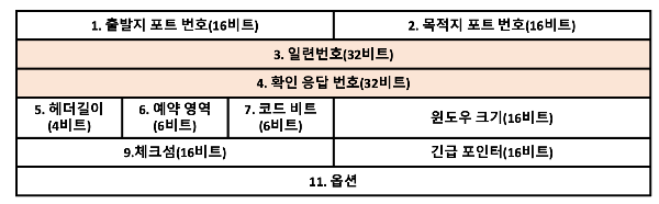 일련번호와 확인 응답 번호 비트