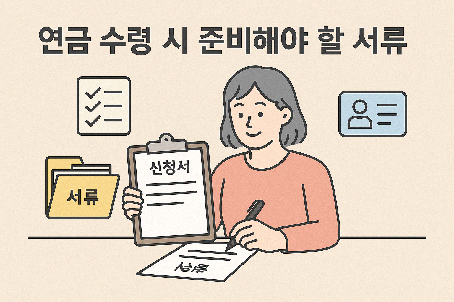 연금 수령 시 준비해야 할 서류