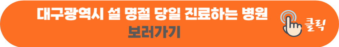 대구광역시 설 구정 연휴 진료 병원 및 문 여는 약국