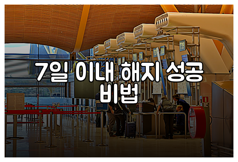 7일 이내 해지 성공 비법