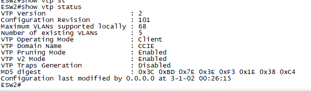 vtp 컨디션 체크