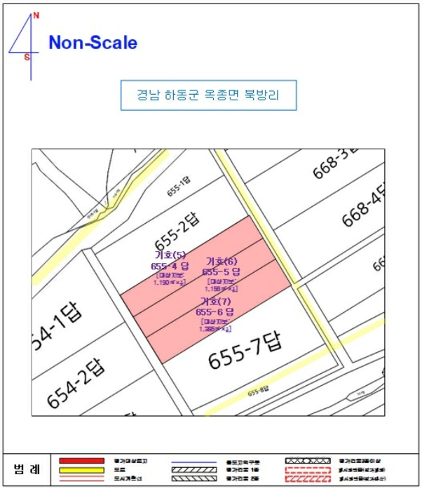 진주지원2022타경2772 지 적 개 황 도