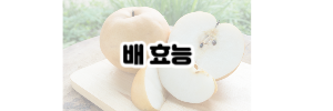 배 효능