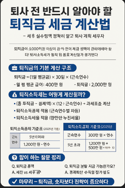 퇴직금 계산