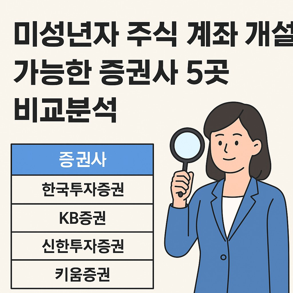 미성년자 주식 절세방법,3가지 절세 전략,미성년자 주식 계좌개설방법, 미성년자 주식 계좌 개설 필요 서류