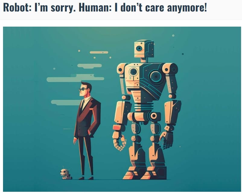 &quot;어이 인간! 미안해!..난 더 이상 어쩔 수가 없어&quot;... 로봇의 인간 신뢰 회복 방안 Robot: I’m sorry. Human: I don’t care anymore!
