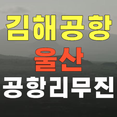 김해공항 리무진 버스 안내 : 울산행
