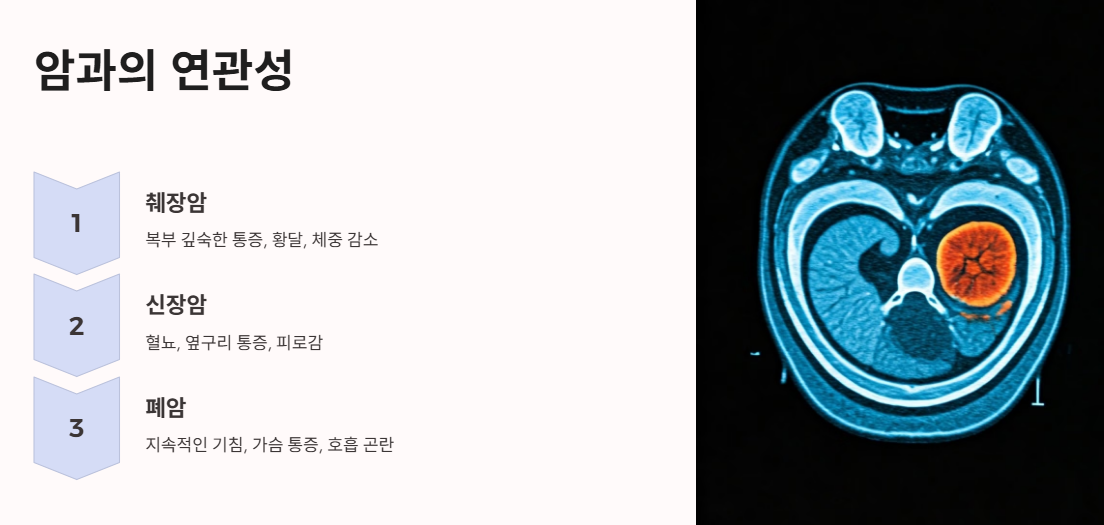 암과의 연관성