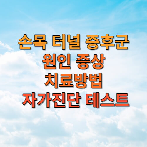 손목 터널 증후군 원인 증상 치료방법 및 자가진단 테스트