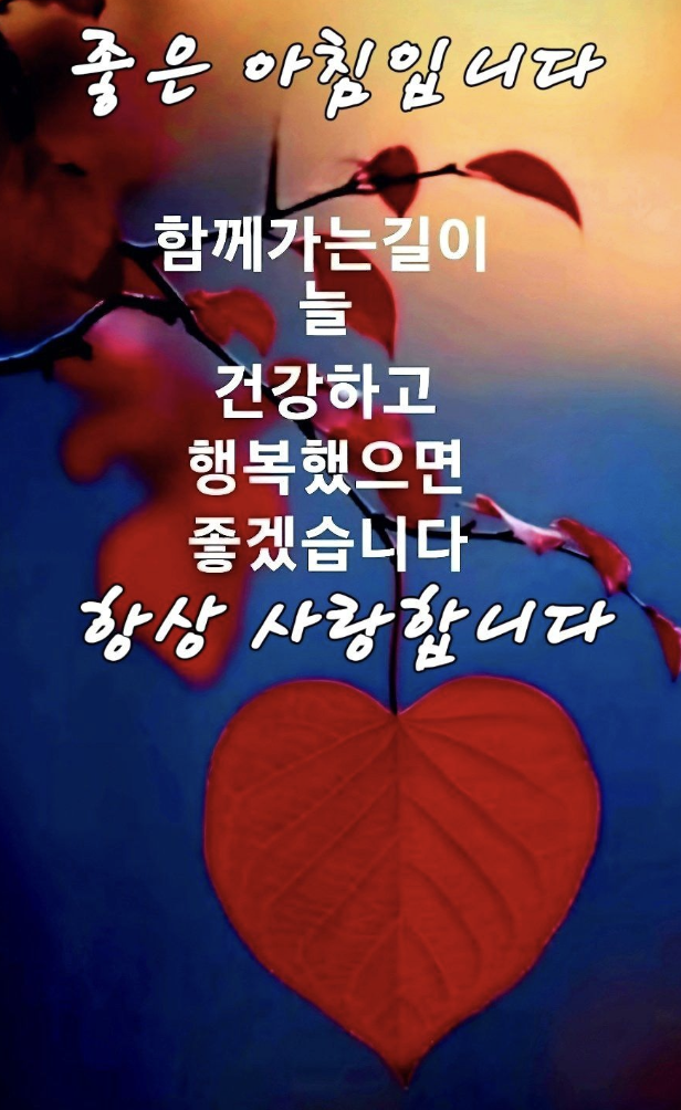 수요일 아침인사말