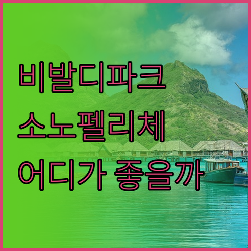 비발디파크 vs 소노펠리체 어디로? 