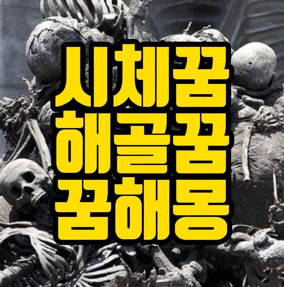  [꿈해몽] 시체를업는꿈, 시체를버리는꿈,시체가썪는꿈,시신보는꿈, 시신을매장하는꿈, 시체를화장하는꿈, 시체꿈, 미라꿈, 해골꿈 관련 꿈풀이
