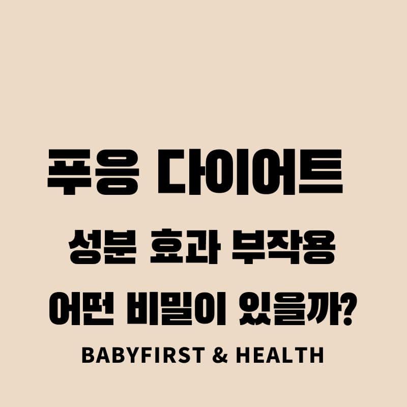 푸응 다이어트 효과 , 먹는 법 9