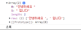  5. Template literals - 해체분석기