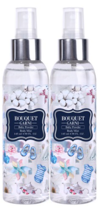 부케가르니 바디미스트 베이비파우더향, 145ml, 2개