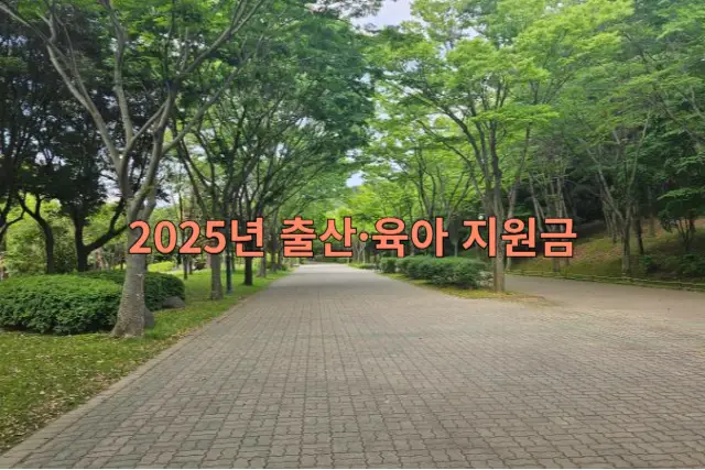 출산&middot;육아 지원금 관련 이미지