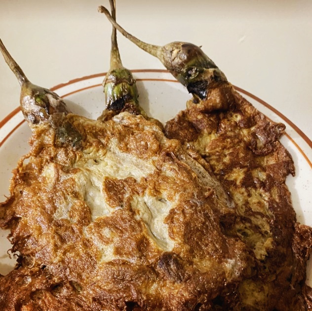 필리핀 요리 또땅딸롱 (tortang talong) 만들기 - 또땅딸롱 완성