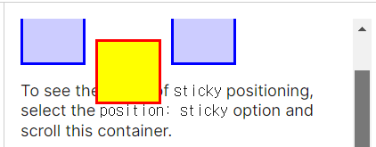 position : sticky