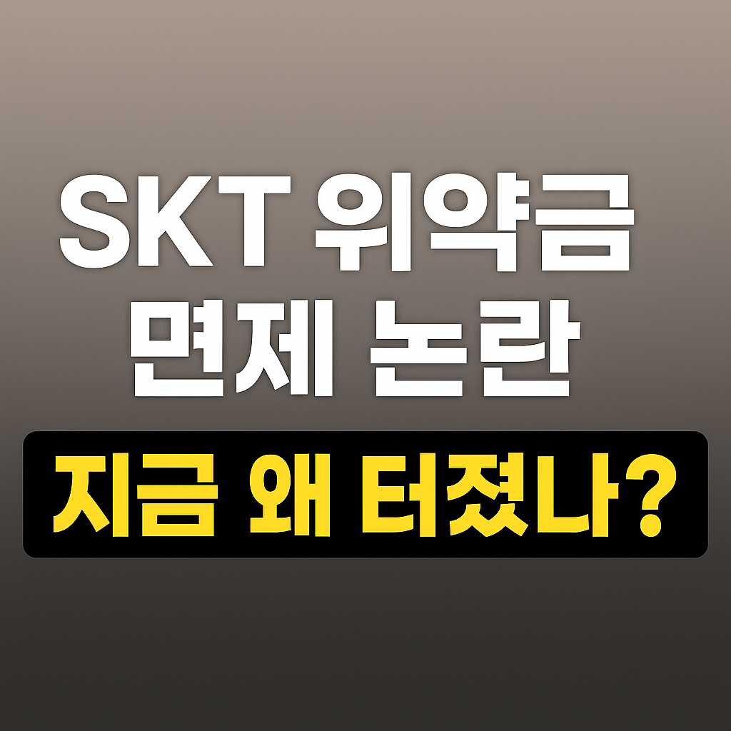 SKT 위약금 면제 논란