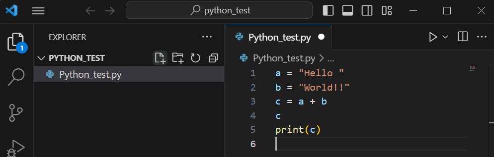 VSCode를 이용한 Python 예제