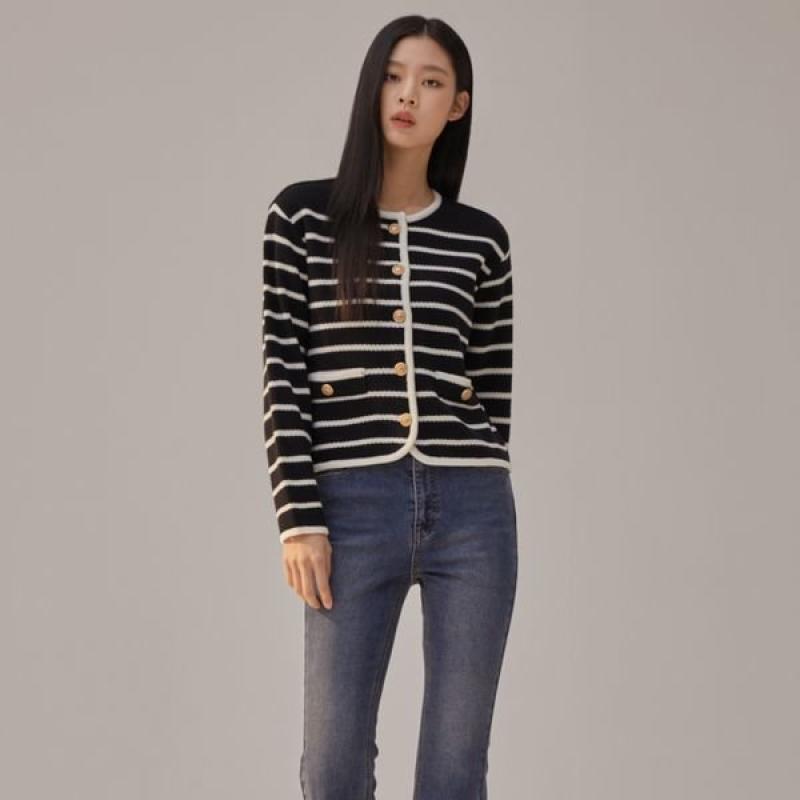 미쏘 스트라이프 가디건 MIWCKD215T