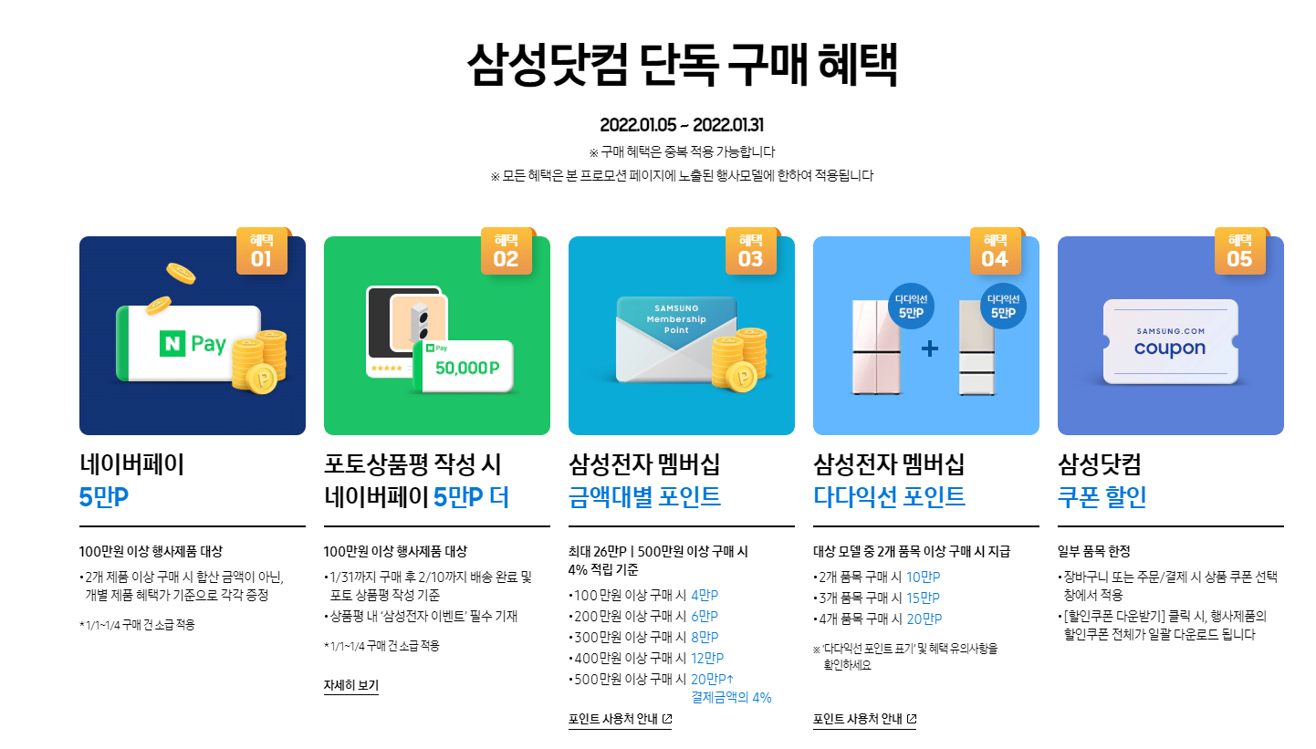  2022 삼성전자 세일 페스타 일명 삼세페! 어떤 혜택이 있을까?