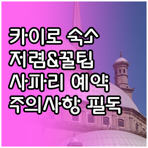카이로 저렴한 숙소 사파리 호텔 예약