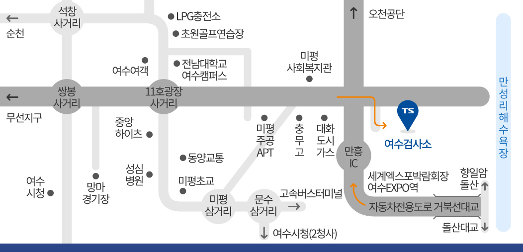 전남 여수 자동차 검사 예약 바로가기